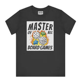 Master of All Board Games Graphic Black Shirt product type